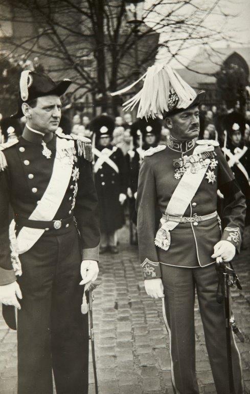 Prins Aage ved sin fars, Prins Valdemar, bisættelse i januar 1939
