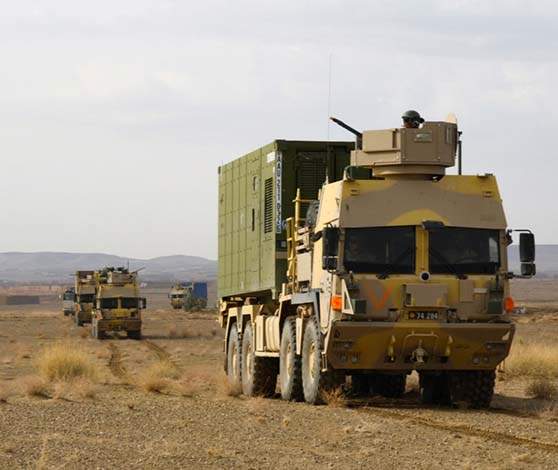 MAN SX pansret lastbil i Afghanistan 2008 på ISAF hold 6.
Genforsyningen af lejrene skete unde anvendelse af store forsyningskolonner - de såkaldte LOGTRAINs.
