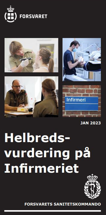 3 fløj folder Helbredsvurdering på infirmerierne