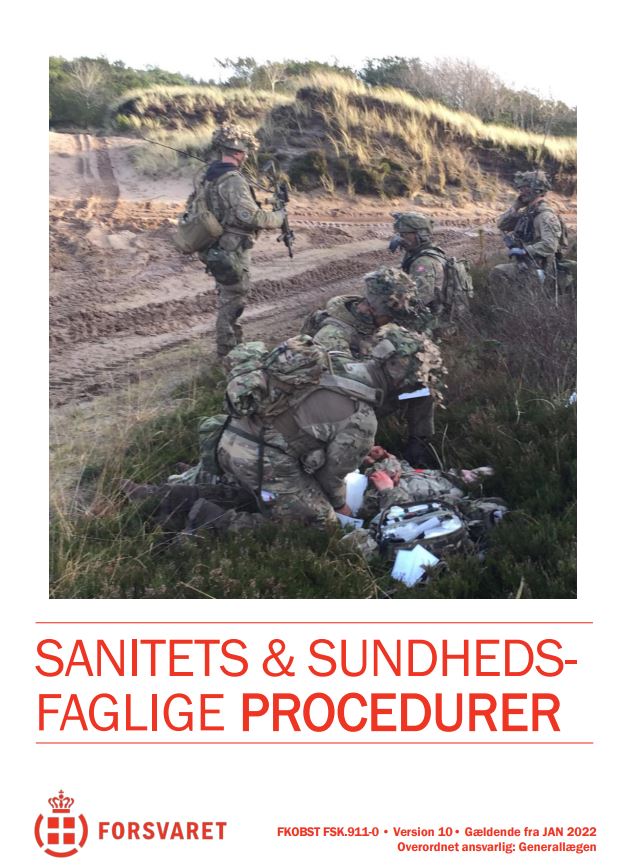 Forside på vejledning om sanitets og sundhedsfaglige procedurer