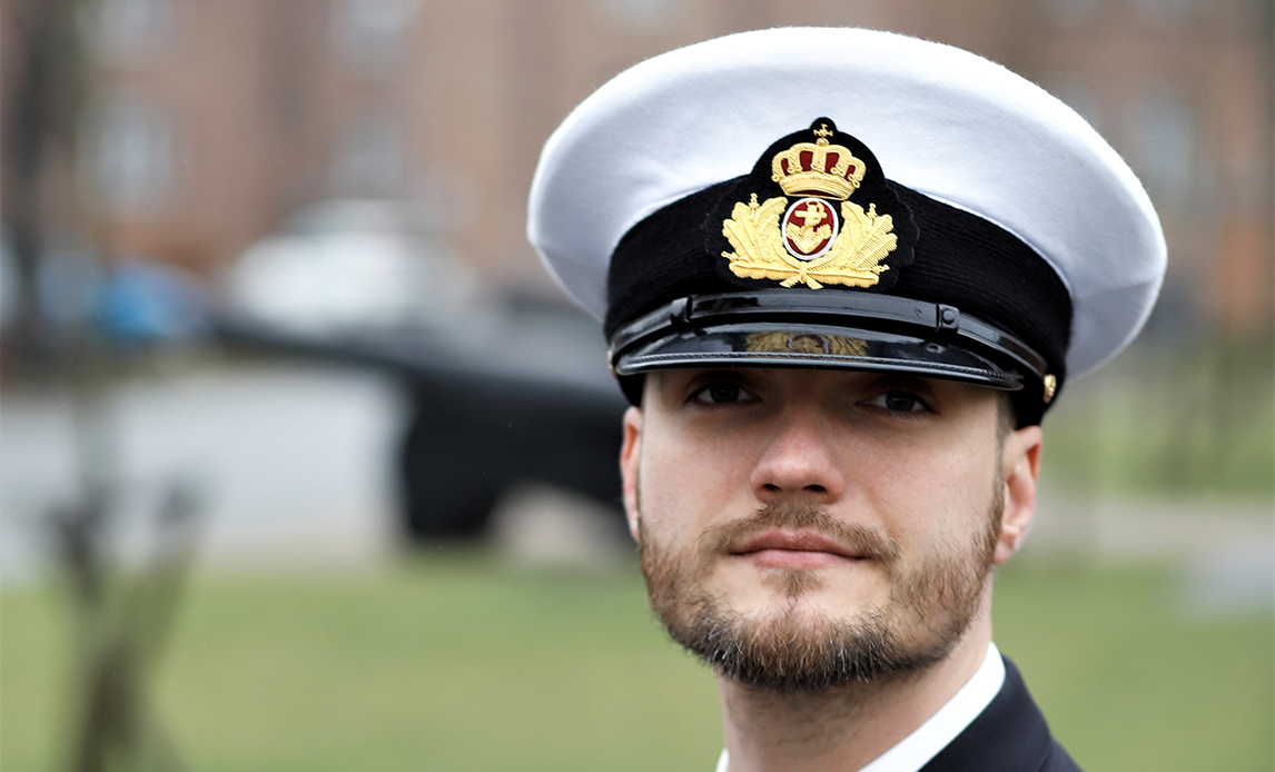 Nikolaj Bruun Værnskjold på Søværnets Officersskole